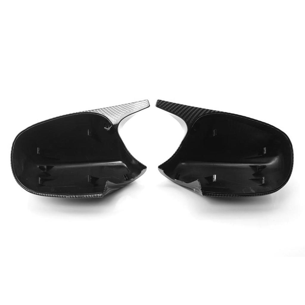 Door Rearview Mirror Cover Cap 2pcs Replacement for BMW 3 Series E90 2009 2012 OEM 51167205291 51167205292