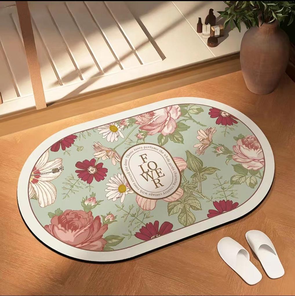 American Bathroom Mat Toilet Non-slip Mat Household Non-slip Toilet Door Diatom Mud Quick Drying Absorbent Carpet