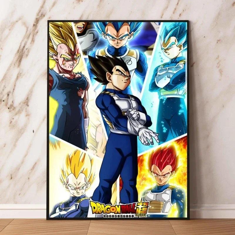 Anime Canvas Painting Print Picture Goku Vegeta Hd Poster Children's Bedroom Decoration Wall Art Home Prints Gifts