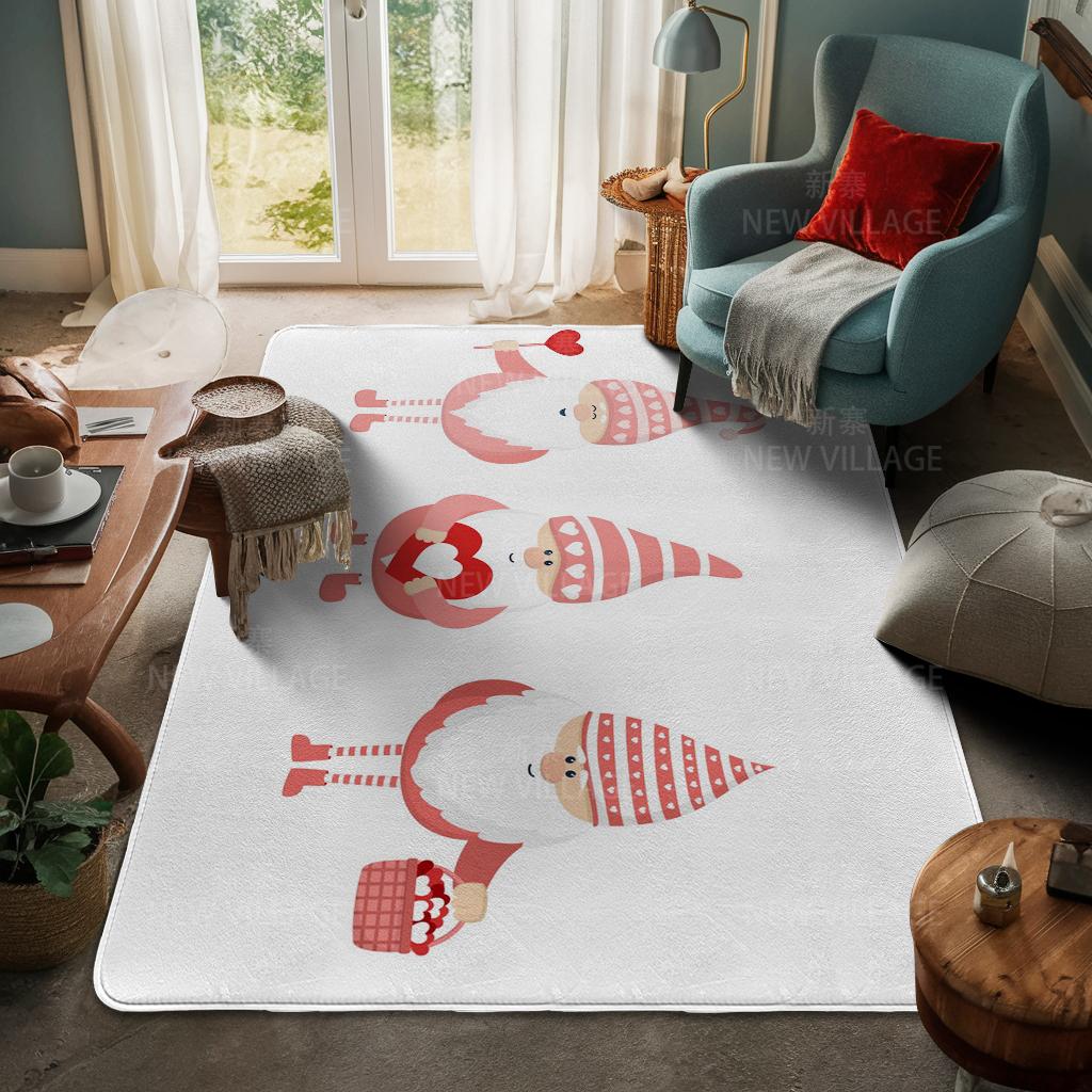 House Entrance Carpet Home Door Mat Living Room Bath Foot Bathroom Non-slip Water Absorption Rugs Bath Merry Christmas Winter