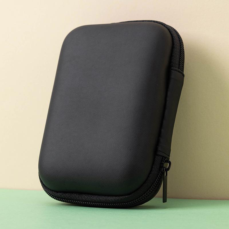 

Square Data Cable Storage Zipper Bag Bluetooth Earphone Box Digital Camera Charger Hard Disk Storage Practical Items чёрный