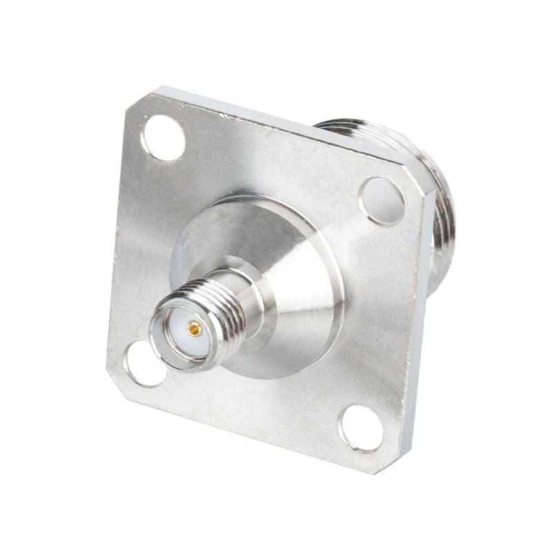 1Pcs N Type Female To Sma Female Water Proof Flange Connector Sma To N Female O-Ring Washer