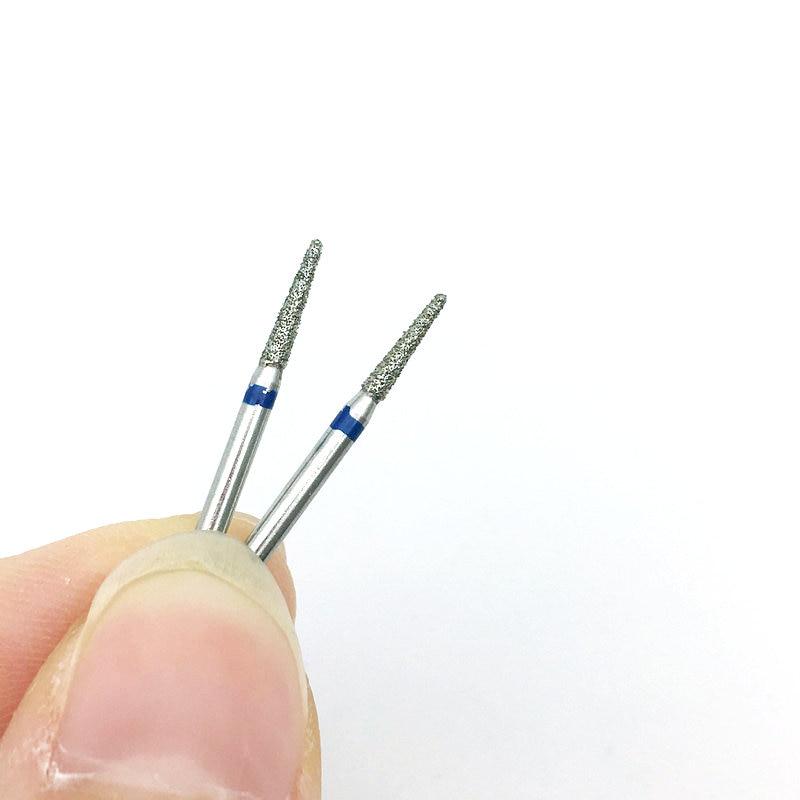 10 buc/cutie Freze de lustruit cu diamant de mare viteză Freze dentare Dia-burs pentru netezire pentru albirea dinților TR-20