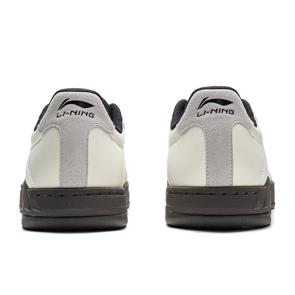 Li Ning Hedge Slip Resistant Cushioning Breathable Height Increasing Low top Skateboard Shoes Unisex White Black AGCW031-4