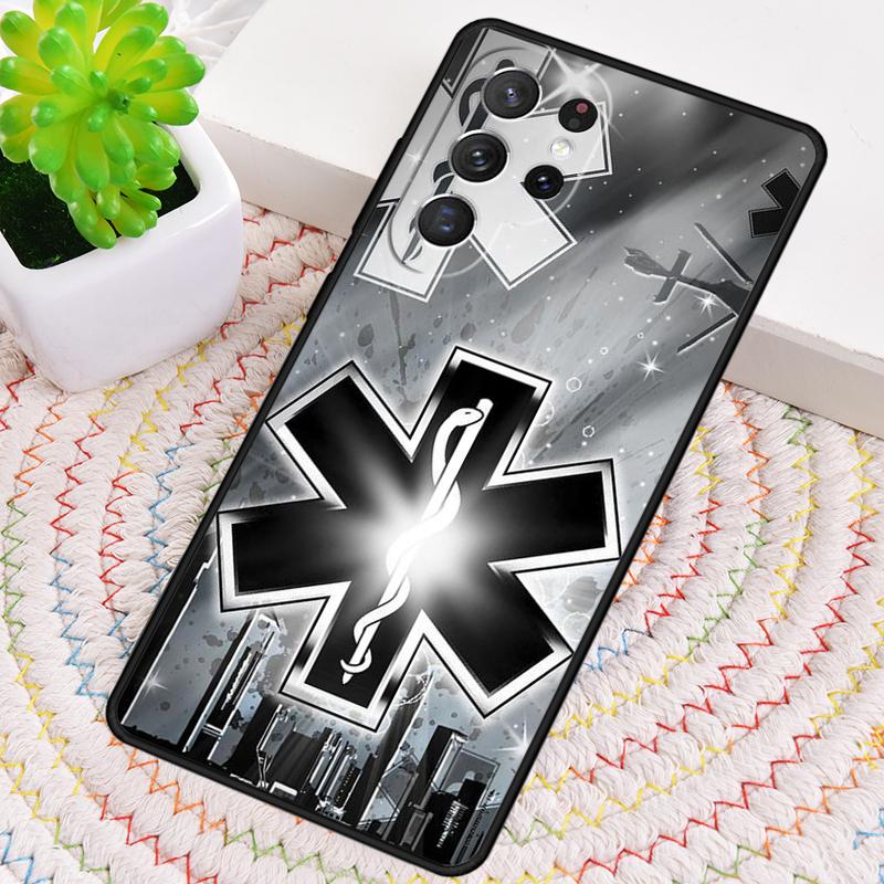 

Emergency Medical Star of Life Phone Case for Samsung Galaxy note 10 pro S26 Ultra S23 S24 FE S25 S21 S22 PLUS shockproof Cove Galaxy Note10+