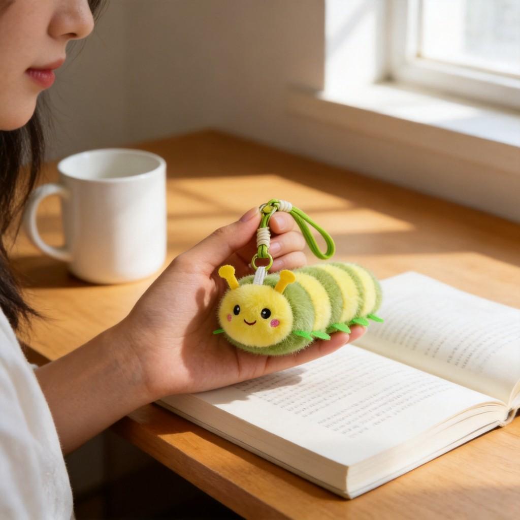 Plush Fish And Bee Keychain Set With Pp Cotton Fill For Kids And Adults