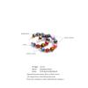 Eetit Colorful Acrylic Resin Beads C-Shape Hoop Earrings Stainless Steel Fashion France Handmade Jewelry for Women Accessories