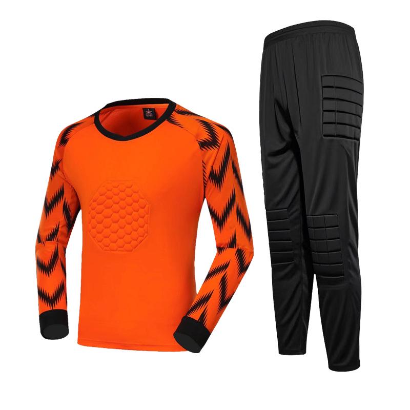 Goalkeeper Uniform with Anti-Fall and Anti-Collision Sponge Padding for Football Training