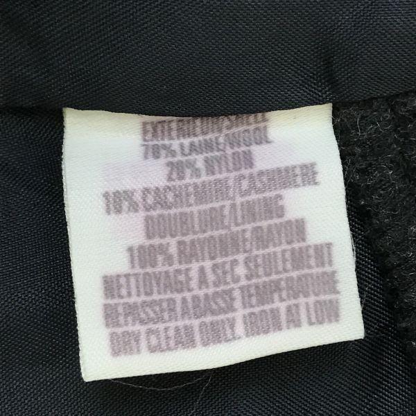 Vintage Bulgaria Jessica Cashmere Blend Wool Coat Women L Gray Full Zip(USED)