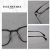 Ultra-light Polygonal Titanium Glasses Frame for Men and Women