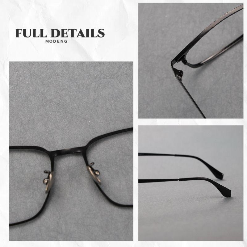 Ultra-light Polygonal Titanium Glasses Frame for Men and Women