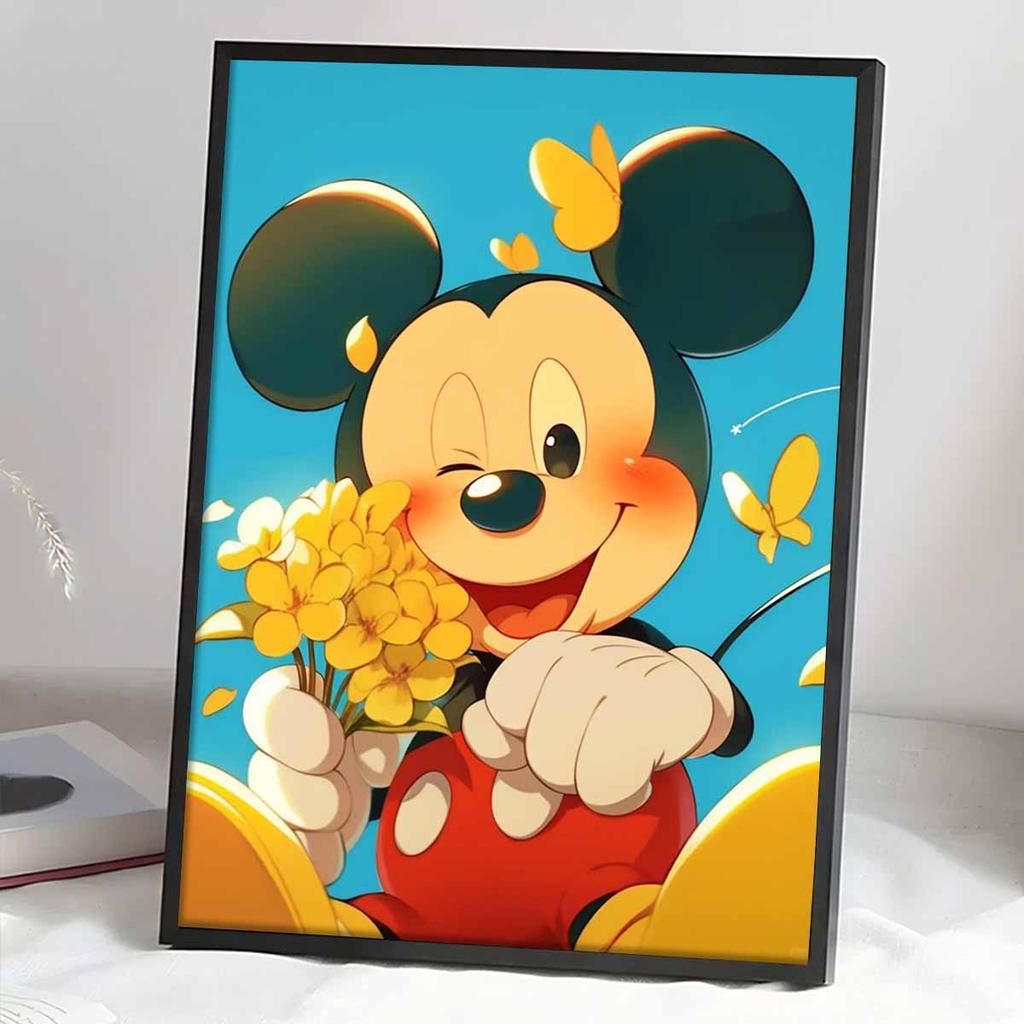 DIY Diamond Painting Mickey Mouse Cross Stitch Kit Mosaic Art Diamond Painting Full Circle Diamond Home Decoration