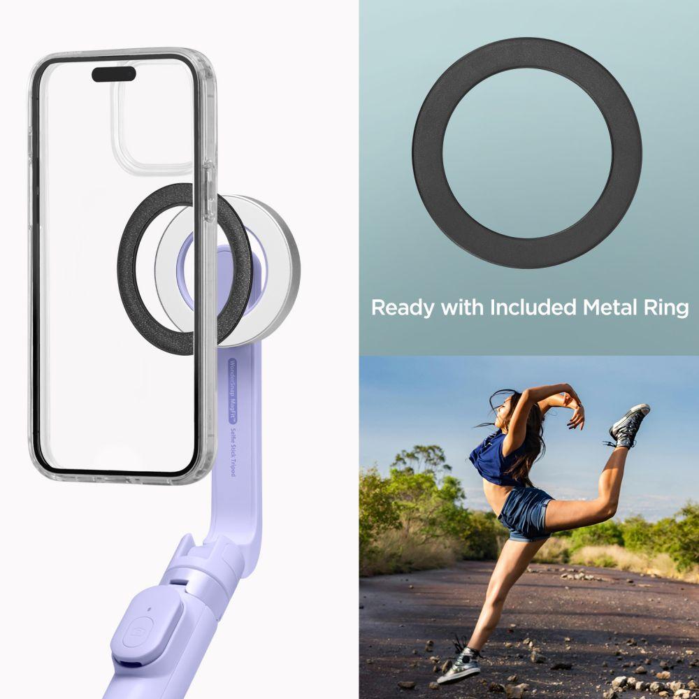 Spigen S571W Magsafe Bluetooth Selfie Stick Tripod Lavender
