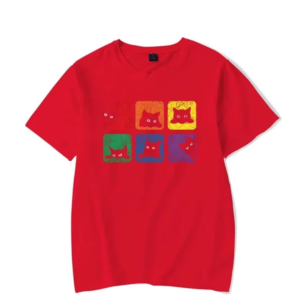Short Sleeve Tees Men's T-shirt Pride Cat Lover T Shirt Tops Graphic Tshirt Harajuku Streetwear Fashion Trend Men's Brand Shirts
