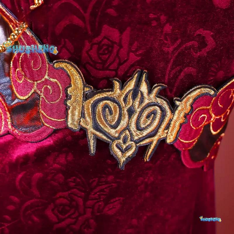 Ada Wong Cosplay Costume Game Resident Evil 30th Anniversary Women Sexy Chinese Style Cheongsam Coat Socks Halloween New Dress