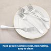 Stainless Steel Long Handle Dinner Fork Korean Rainbow Fork Hotel Restaurant Party Supplies Dinnerware Steak Fork