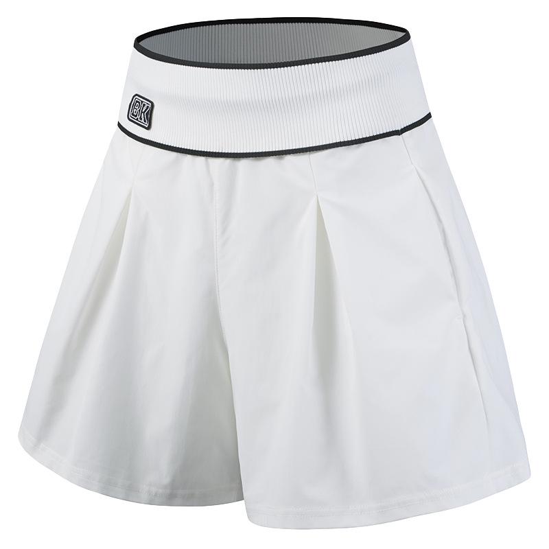 Women's High-Waist Quick-Dry Slimming Yoga Shorts - Loose Fit, Anti-Exposure, Faux Layer Fitness Pants