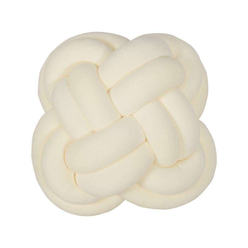 Modern Minimalist Knit Pillow With Soft Plush Cover For Living Room Decor
