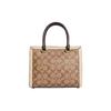 Coach Grace 24 Classic Monogram Zipper Closure Detachable Shoulder Strap Leather Shoulder Crossbody Tote Bag Women handbags Khaki CC142-IMUPM