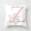 Sweet Pink Pillowcase Decoration 26 Letters Pillowcase Pillowcase Car Cushion Cover Home