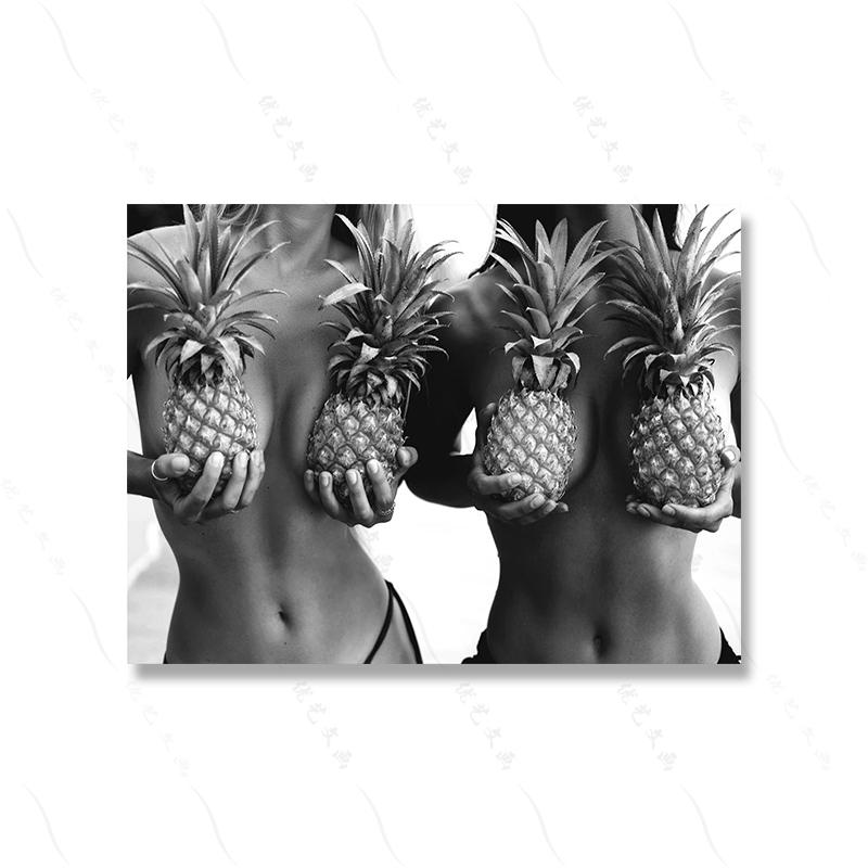 

Художественные фотографии девушки на яхте, черно-белые плакаты с принтом, женские сексуальные приморские обнаженные фотографии, волна, холст, живопись, домашний декор для комнаты 21x30cm No Framed