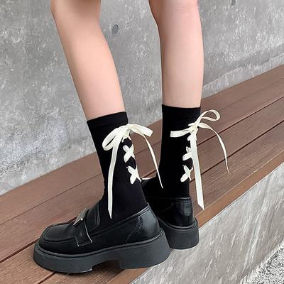 Japanese JK Heel Strap Bow Socks Are Versatile for Children In Spring and Autumn Sweet and Girlish Style