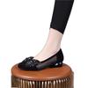 Mesh Breathable Single Shoes Women's 2025 Spring and Summer New Suede Low Heel Bow Doudou Shoes Hollow Sandals Women