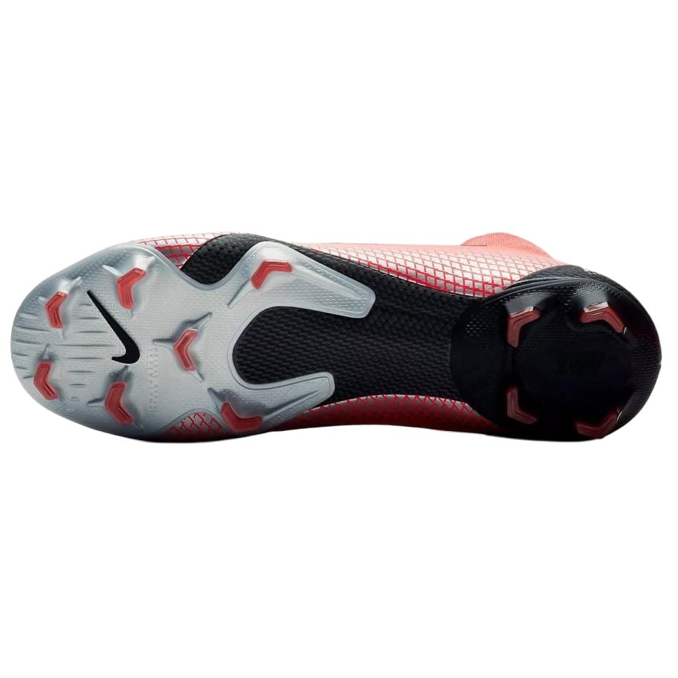 Nike Mercurial Superfly 6 Pro CR7 FG Bright Crimson Men Cleats Red Black-Chrome-Dark-Grey AJ3550-600