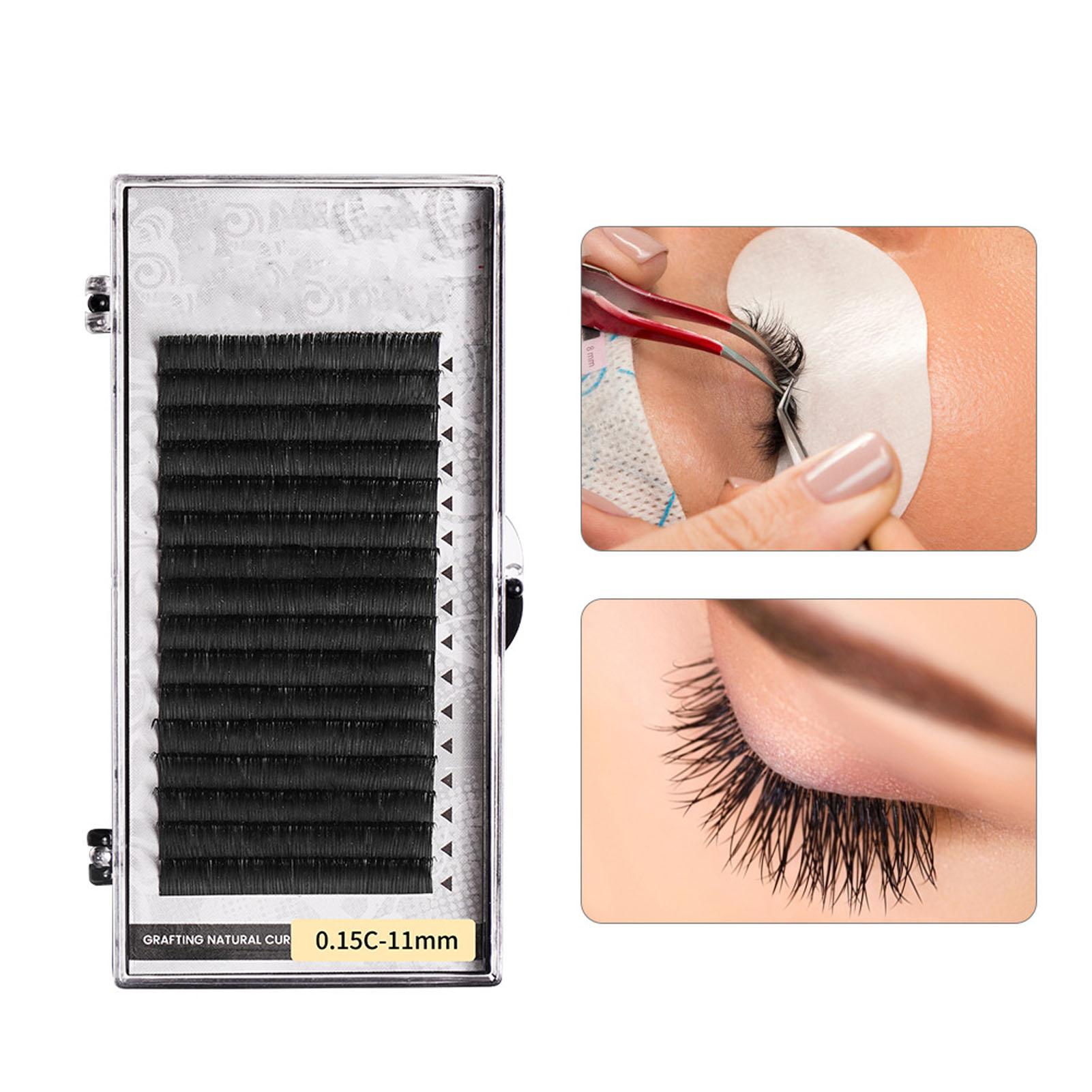 

Easy Fan Volume False Lashes Professional Women Thick Curly Extension False Eyelashes for