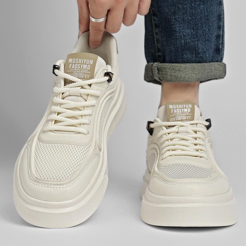 Summer 22 new mesh shoes breathable thin high-end soft-soled casual board shoes
