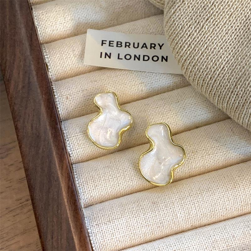 Stylish Cloud Geometric Ear Studs for Women - Trendy, Unique, and Creative Fashion Earrings