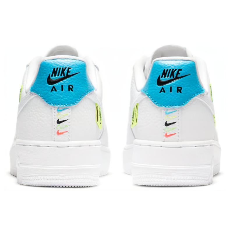 Nike Air Force 1 Low '07 Worldwide Pack White Blue Volt Women's Sneakers CT1414-101