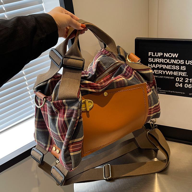 Rucsac Retro de Damă cu Capacitate Mare, Geantă de Mână pentru Timp Liber și Călătorii