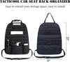 Universal Car Seat Back Organizer Tactical Molle Car Seat Organizer Storage Bag Self-driving Hunting Seat Cover Bag Accessories