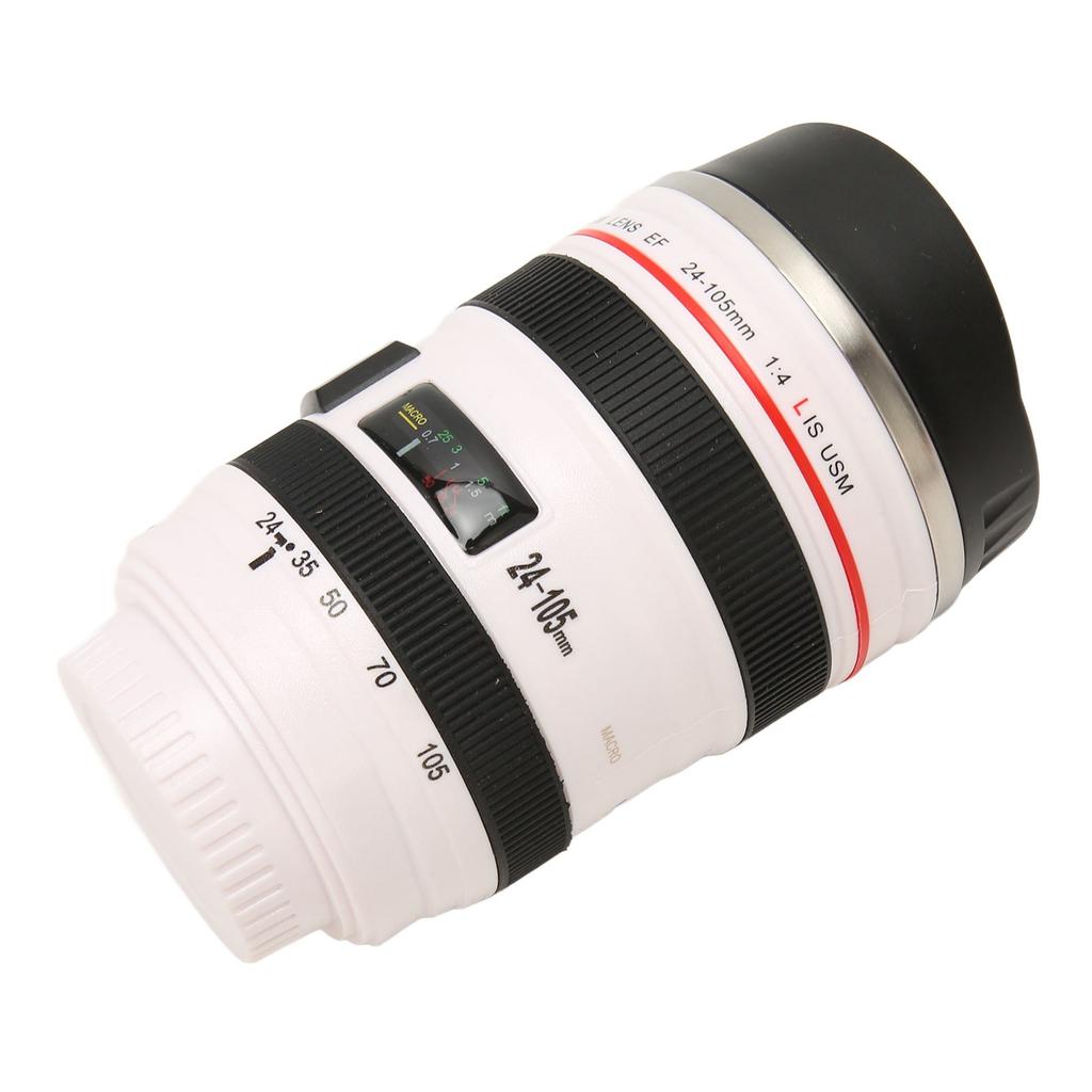 Κούπα Καφέ Φακός Κάμερας από Ανοξείδωτο Ατσάλι Κούπα Κάμερας Φωτογράφου Κούπα Καφέ Ταξιδιού με Καπάκι για Άνδρες Γυναίκες Εσωτερική Επένδυση από Ανοξείδωτο Ατσάλι