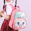Adorable Fox Print Kids Backpack Lightweight Nylon Breathable For Kindergarten