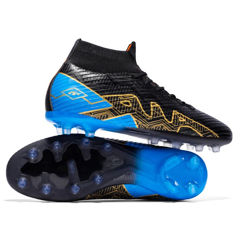 

High-top football shoes men s non-slip long nails football shoes TF broken nails special training shoes wear-resistant football 35