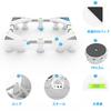 DEWEL Washing Machine Drain 4 Center Weight Raised Washing Machine Pan and Refrigerator Vibration and Noise Compatible with Drum and Fully Automatic