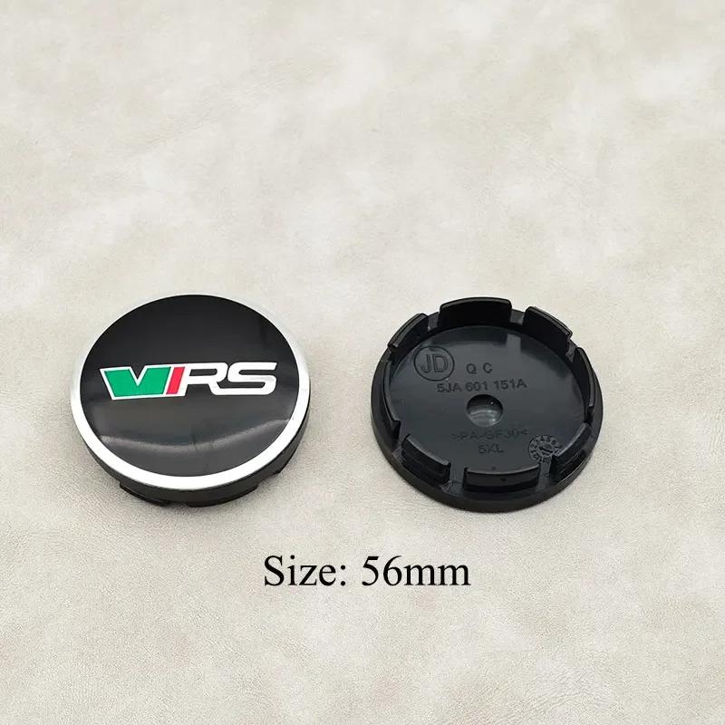 Car Sticker 2025 New 4Pcs/set 56mm VRS Logo Car Wheel Center Caps Cover Sticker For Skoda Panal Octavia 2 3 A7 Fabia MK1 VRS Lab