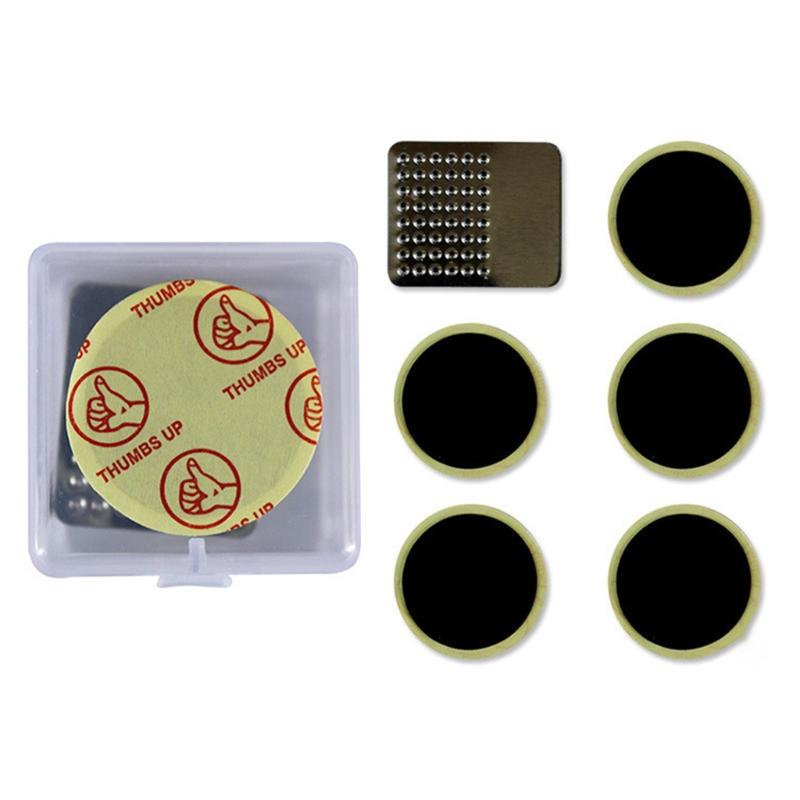 

Bicycle Bike Cycle Inner Tube Tyre Puncture Repair Portable Tool Kit with Non Rubber Tire Patch, Portable Storage Box 1