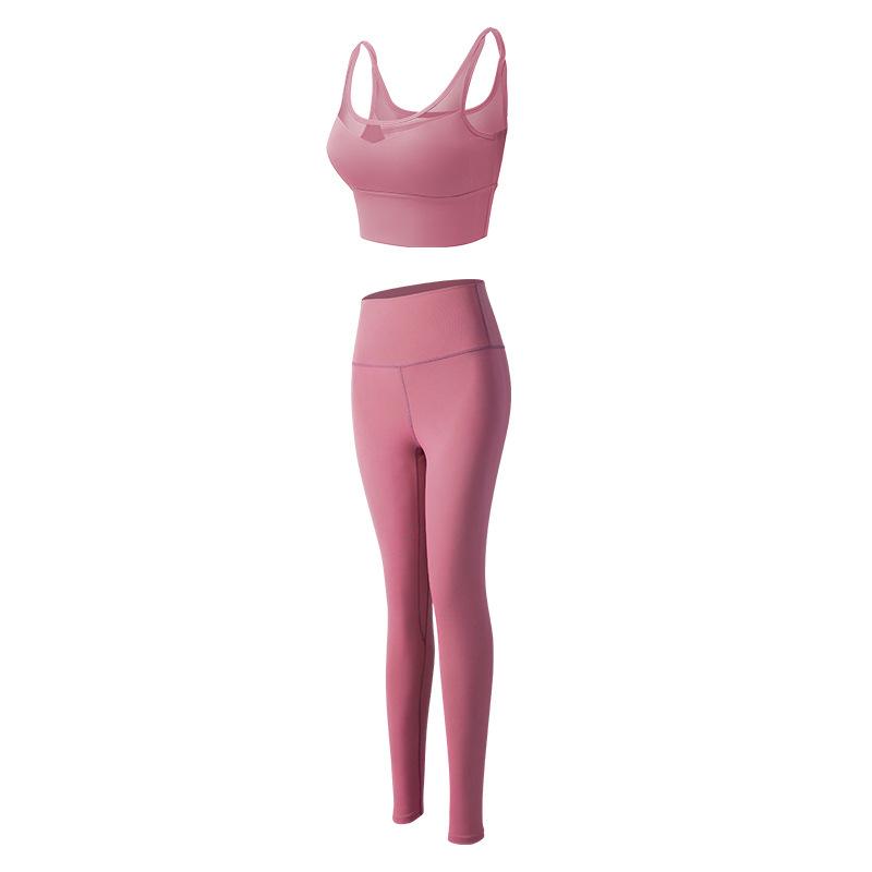 Conjunto Esportivo e de Yoga com Sutiã Esportivo Emagrecedor Costas Nuas Feminino 2025