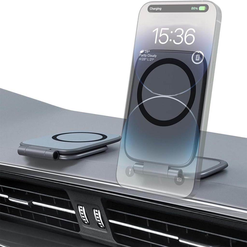 Magnetic Phone Holder for Car, MagSafe Car Mount with Dual Side Strong Magnets, Ultrathin Adjustable Cell Phone Holder, Car