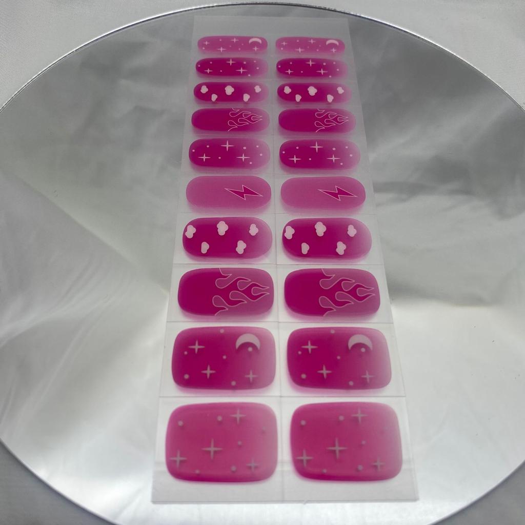 Semi-baked Lamp Semi-cured Manicure Gel Style Manicure Patch Leopard Print Flower Crafts