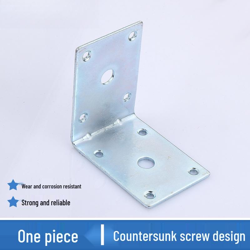 Reinforced L-shaped 90° Angle Iron Bracket Connector