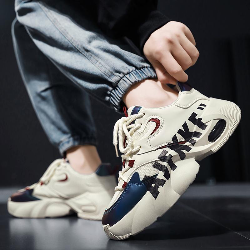 Fashion Mens Casual Sneakers Designer Athletic Jogging Shoes Outdoor Thick Bottom Board Shoes Breathable Anti Slip Walking Shoes