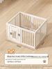 Gray & White Color Block Puppy Playpen for Small to Medium Dogs - Indoor Pet Crate & Isolation Fence