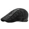 Men Flat Cap Newsboy Hat Beret Cabbie Ivy Cap Patchwork Adjustable Gatsby Newsboy Hat