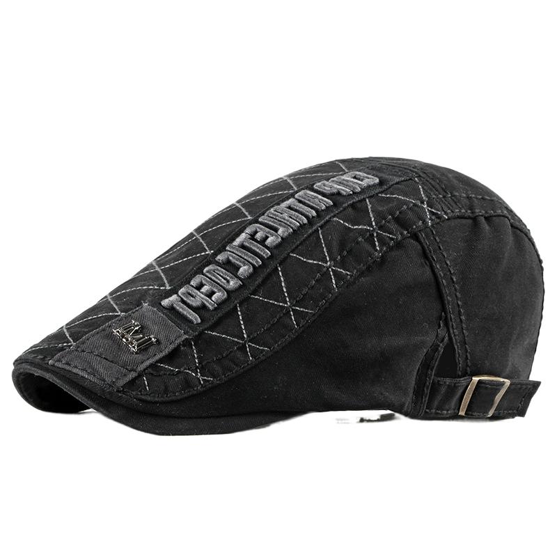 Men Flat Cap Newsboy Hat Beret Cabbie Ivy Cap Patchwork Adjustable Gatsby Newsboy Hat