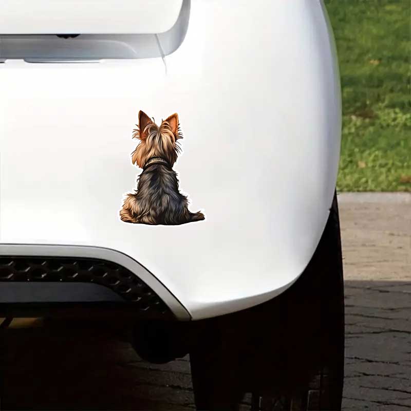 Cute Dog Car Stickers Waterproof Vinyl Decals Auto Body Window Bumper Decor Motorcycle Helmet Stickers Y02