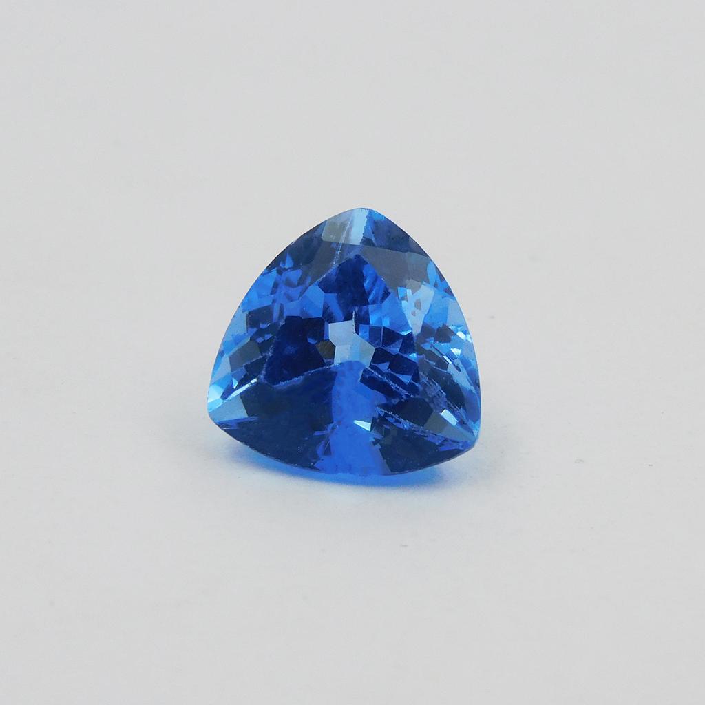 Natural Blue Sapphire Loose Gemstone 5.05 Ct Trillion Shape Lite September Birthday Birthstone